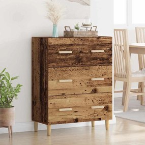 vidaXL Buffet Madeira antiga 34 x 69.5 x 90 cm Madeira processada