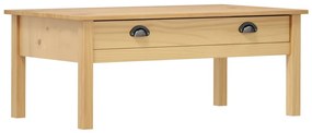 vidaXL Mesa de centro Hill 100x55x40 cm pinho maciço castanho mel