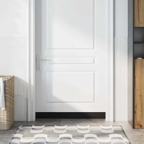 vidaXL Selos de Escovas para Porta com Parafuso 6 pcs Preto 100 cm