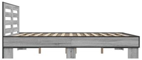 Estrutura de cama 150x200 cm derivados madeira/metal