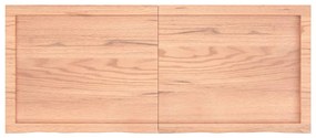 Tampo de mesa 120x50x(2-6) cm carvalho tratado castanho-claro
