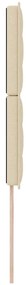 Cabeceira LED Design Linhas Creme 100 cm Tecido