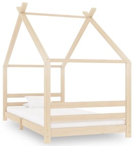 Estrutura de cama para crianças 90x200 cm pinho maciço