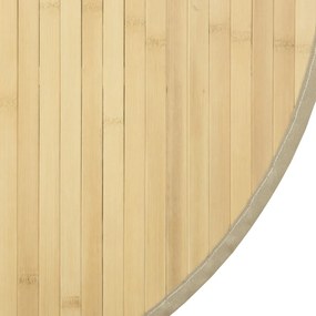 Tapete redondo 80 cm bambu natural claro