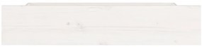 Gavetas de cama 4 pcs madeira de pinho maciça branco