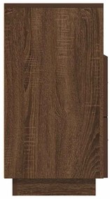 Mesas cabeceira 2pcs com 2gavetas 36x36x68 cm carvalho castanho