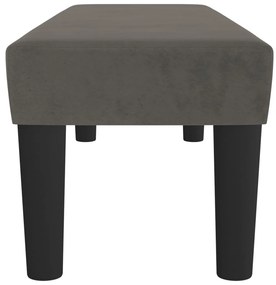 Banco 100x30x30 cm veludo cinzento-escuro