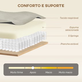 Sofá Cama de 3 Lugares com Mesa Auxiliar 3 em 1 com Encosto Ajustável Abertura Click-Clack 196x86x81 cm Bege
