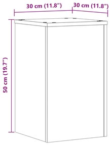 Suportes p/ plantas 2 pcs 30x30x50 cm derivados de madeira