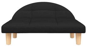 Cama para cães 70x52x30 cm tecido preto