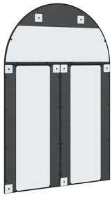 Espelho de parede arqueado 100x150 cm ferro preto
