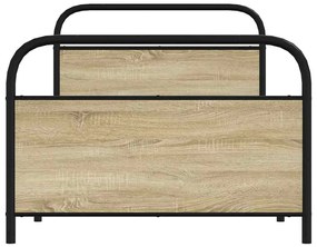 Estrutura cama s/ colchão derivados de madeira carvalho sonoma