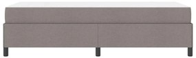 Cama Box Taupe, Preto 90 x 190 cm Tecido, Madeira de Engenharia