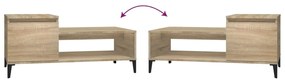 Mesa de centro 100x50x45 cm derivados madeira carvalho sonoma