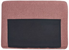 Sofá de canto 4 lugares em tecido castanho rosado à direita BREDA Beliani
