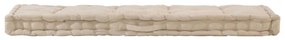 Almofadões p/ sofá de paletes 2 pcs algodão bege