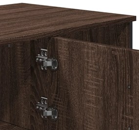 Mesa de centro 100x51x40 cm derivados madeira carvalho castanho