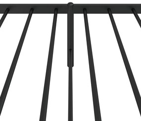 Estrutura de cama com cabeceira 90x190 cm metal preto