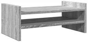 Suporte monitor 50x27x20cm derivados de madeira cinzento sonoma