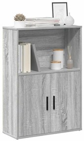 vidaXL Estante 60x24x85 cm derivados de madeira cinzento sonoma