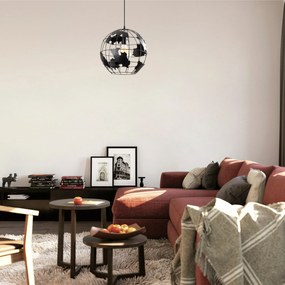 Candeeiro Chandelier Fellini – Preto – 40 cm