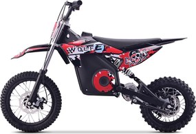 Mota Elétrica Infantil WOLF-E 1000W 36V com Bateria de Lítio, 3 Velocidades e Travões de Disco – Vermelha