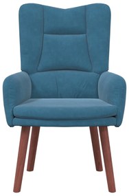 Poltrona Relaxante Velvet Azul