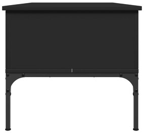 Mesa de centro 100x50x45 cm derivados de madeira/metal preto
