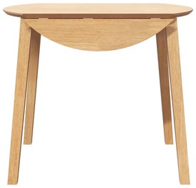 Mesa de jantar madeira seringueira maciça Natural