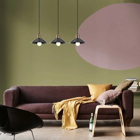 Candeeiro de Teto Berceste – Preto – 74 cm de Diâmetro, 108 cm de Altu