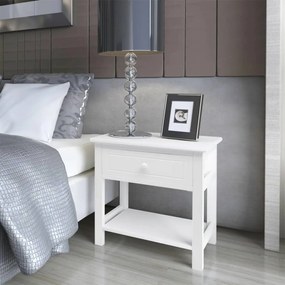 242871 vidaXL Cabeceiras, 2 pcs, madeira, branco