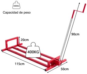 Dispositivo de elevação de tractores Plataforma de elevação de 400 KG continuamente ajustável para cortadores de relva