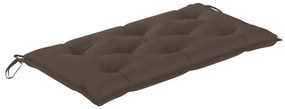 Banco baloiço 2 lug. bambu c/ folhas palmeira e almofadão 202cm