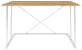 Secretária de Estudo Adelaide - Branco Carvalho - 114x60x75cm
