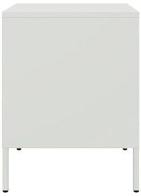 Mesa de cabeceira 36x39x50,5 cm aço branco