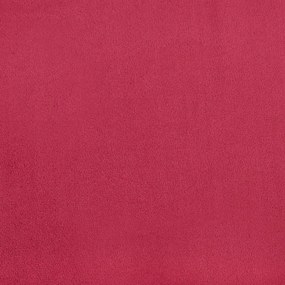 Cadeiras de jantar 4 pcs veludo vermelho tinto
