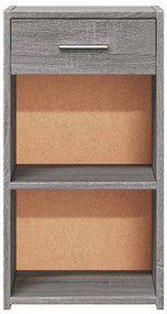 Mesas cabeceira 2pcs 35x34x65 cm derivados madeira cinza sonoma