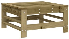 7 pcs conjunto lounge de jardim madeira de pinho impregnada