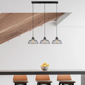 Candeeiro Chandelier Hakcu – Preto Antique – 100 x 30 x 116 cm
