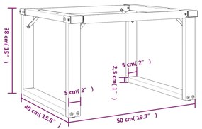 Pernas para mesa de centro estrutura em O aço