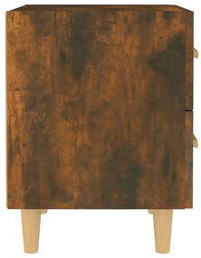 Mesa de cabeceira 40x35x47,5 cm carvalho fumado
