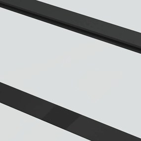 Porta deslizante c/ conj. ferragens 76x205cm vidro ESG preto