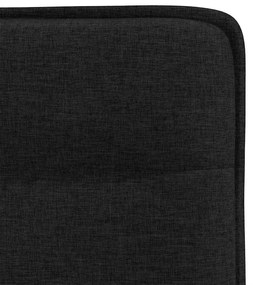 Cadeiras de jantar 4 pcs tecido preto
