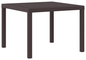 Conjunto de Jantar no Jardim 3 pcs Castanho 100 x 100 x 73 cm