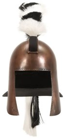 Capacete de soldado grego réplica LARP cobre prateado