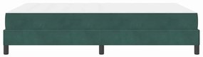 Cama box spring com colchão Verde Escuro 140 x 190 cm Veludo