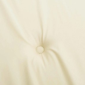 Almofadões p/ cadeiras jardim 4pcs 40x40x4 cm oxford cor creme