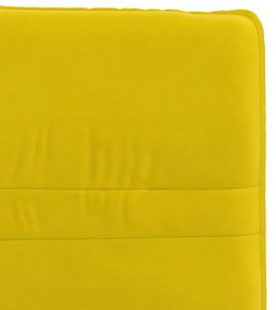 Cadeiras de jantar 2 pcs veludo amarelo
