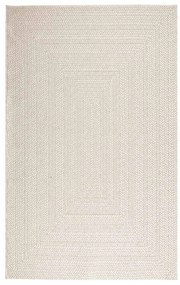 Tapete ZIZUR creme 160x230cm aspeto de juta interior e exterior