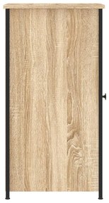 Mesa de cabeceira 32x42x80 cm derivados madeira carvalho sonoma